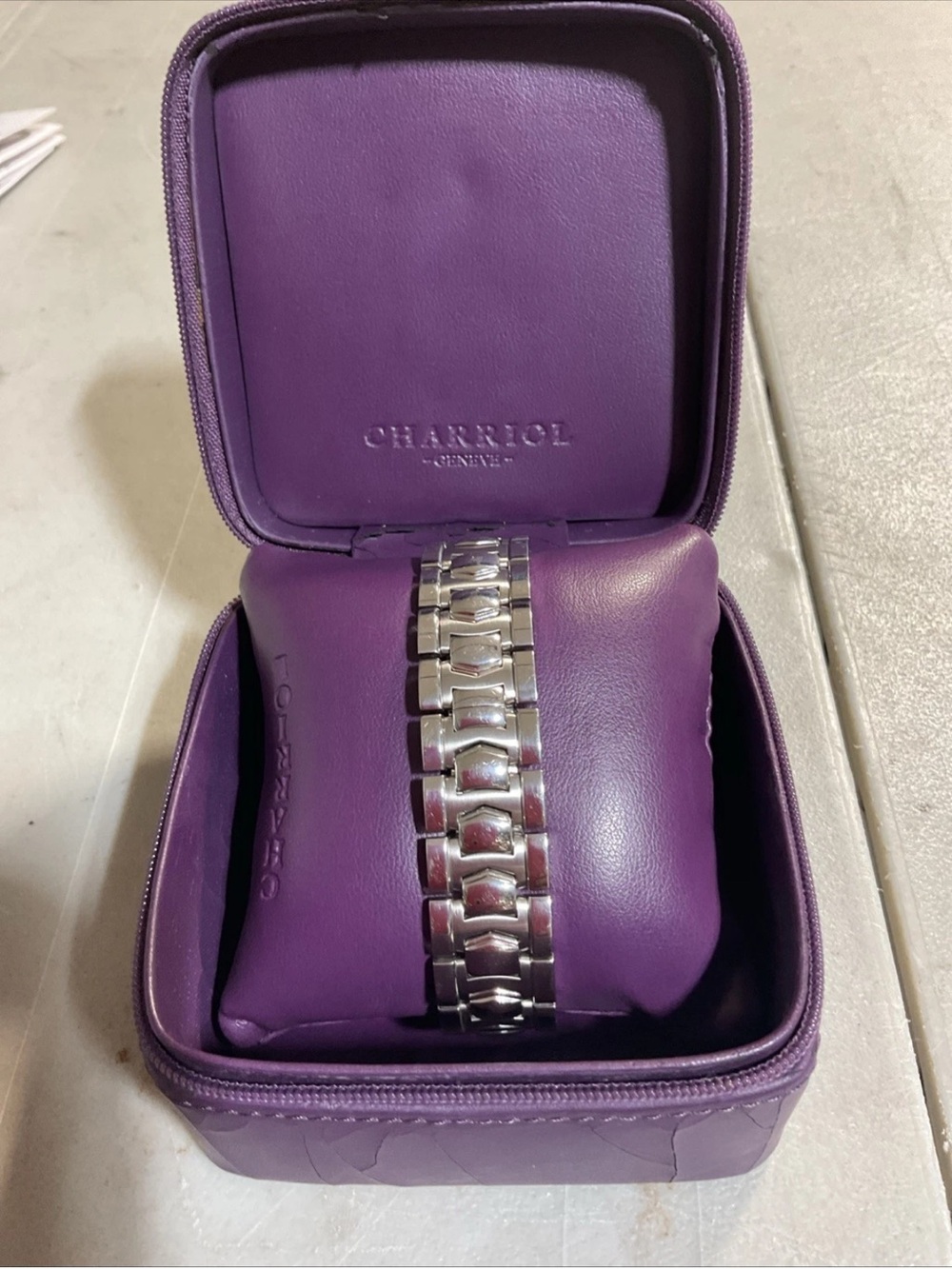 Charriol Columbus CCSTRH  Diamond Bezel Quartz Watch Need BATTERY,SEE DESCRIPTIO - Picture 10 of 11